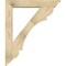 Ekena Millwork Olympic Traditional Rough Sawn Bracket w/ Offset Brace, Douglas Fir, 6"W x 32"D x 38"H BKT0604X32X38OLY01RDF - alternate 2